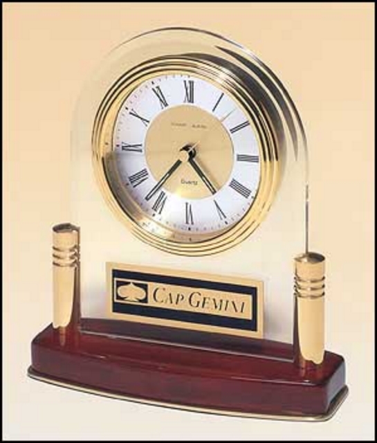 Diamond Desk Clock (6 1/4"x6")